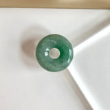 A-Grade Natural Bluish Green Jadeite Bagel Piece No. 172533