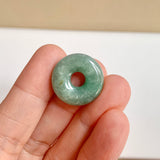 A-Grade Natural Bluish Green Jadeite Bagel Piece No. 172533