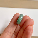 A-Grade Natural Bluish Green Jadeite Bagel Piece No. 172533