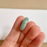 A-Grade Natural Bluish Green Jadeite Bagel Piece No. 172533