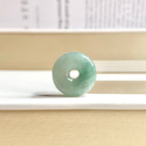 A-Grade Natural Greenish Blue Jadeite Bagel Piece No. 172534