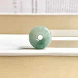 A-Grade Natural Greenish Blue Jadeite Bagel Piece No. 172534