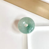 A-Grade Natural Greenish Blue Jadeite Bagel Piece No. 172534