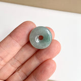 A-Grade Natural Greenish Blue Jadeite Bagel Piece No. 172534