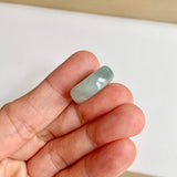 A-Grade Natural Greenish Blue Jadeite Bagel Piece No. 172534