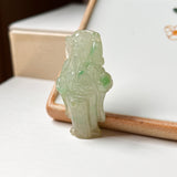 A-Grade Jadeite God of Prosperity Pendant No.172434