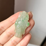 A-Grade Jadeite God of Prosperity Pendant No.172434