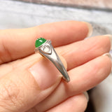 A-Grade Natural Green Jadeite Bespoke Ring No.172419