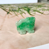 A-Grade Natural Moss On Snow Jadeite Dragon Pendant No.170979