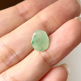 2.8 cts A-Grade Natural Moss On Snow Jadeite Polygon Cabochon No. 130476