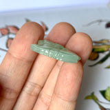 SOLD OUT: A-Grade Natural Light Green Jadeite Goat Pendant No.171002