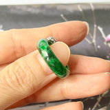 17.2mm A-Grade Natural Imperial Green Jadeite Ring (Rock) No.161361