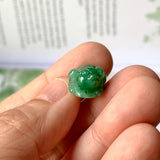 A-Grade Natural Imperial Green Jadeite Pig Pendant No.172201