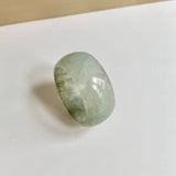 19.8mm A-Grade Natural Light Green Jadeite Ring Band No.161690