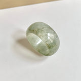 19.8mm A-Grade Natural Light Green Jadeite Ring Band No.161690