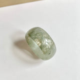 19.8mm A-Grade Natural Light Green Jadeite Ring Band No.161690