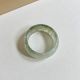 19.8mm A-Grade Natural Light Green Jadeite Ring Band No.161690