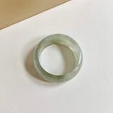 19.8mm A-Grade Natural Light Green Jadeite Ring Band No.161690