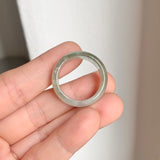 19.8mm A-Grade Natural Light Green Jadeite Ring Band No.161690