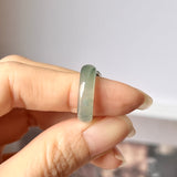 15.6mm A-Grade Natural Jadeite Joseon Dynasty Plum Blossom Ring (Maehwa) No.162417