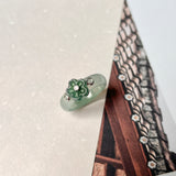 16.1mm A-Grade Natural Jadeite Joseon Dynasty Plum Blossom Ring (Maehwa) No.162420