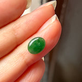 1.36cts A-Grade Natural Imperial Green Jadeite Oval Cabochon No.220469