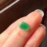 1.47cts A-Grade Natural Imperial Green Jadeite Oval Cabochon No.220470