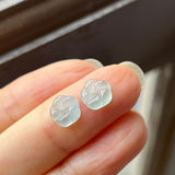 SOLD OUT: 2.79cts Icy A-Grade Natural Frangipani Jadeite Pair No.180817