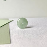 A-Grade Natural Light Green Jadeite Donut No. 171197