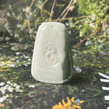 A-Grade Natural White Dark Green Jadeite Horse Pendant No.170877