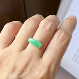 2.3 cts A-Grade Natural Apple Green Jadeite Saddle Piece No.130426