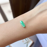 2.3 cts A-Grade Natural Apple Green Jadeite Saddle Piece No.130426