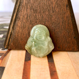 A-Grade Natural Yellowish Bluish Green Jadeite Buddha Pendant No. 220161