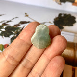 A-Grade Natural Yellowish Bluish Green Jadeite Buddha Pendant No. 220161