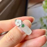 18.1mm A-Grade Natural Jadeite Joseon Dynasty Plum Blossom Ring (Maehwa) No.162437