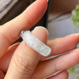 18.1mm A-Grade Natural Jadeite Joseon Dynasty Plum Blossom Ring (Maehwa) No.162437