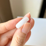 16.1mm A-Grade Natural Moss On Snow Jadeite Ring Band No. 162438