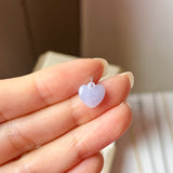 A-Grade Lavender Jadeite Heart Pendant No. 172524