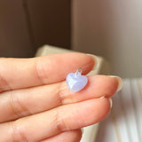 A-Grade Lavender Jadeite Heart Pendant No. 172524