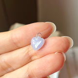 A-Grade Lavender Jadeite Heart Pendant No. 172524