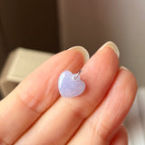 A-Grade Lavender Jadeite Heart Pendant No. 172524