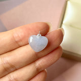 A-Grade Lavender Jadeite Heart Pendant No. 172526