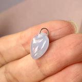 A-Grade Lavender Jadeite Heart Pendant No. 172526