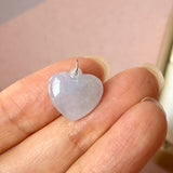 A-Grade Lavender Jadeite Heart Pendant No. 172526