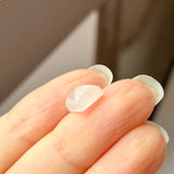 3.8cts A-Grade Natural White Jadeite Sugarloaf No.130484