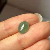 2.65 cts A-Grade Natural Green Jadeite Oval Cabochon No. 130486