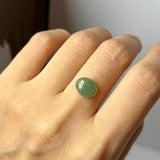 2.65 cts A-Grade Natural Green Jadeite Oval Cabochon No. 130486