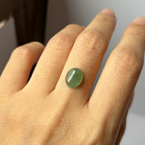 2.65 cts A-Grade Natural Green Jadeite Oval Cabochon No. 130486