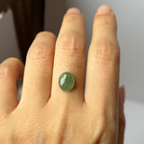 2.65 cts A-Grade Natural Green Jadeite Oval Cabochon No. 130486