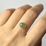 1.9 cts A-Grade Natural Light Green Jadeite Oval Cabochon No. 130485